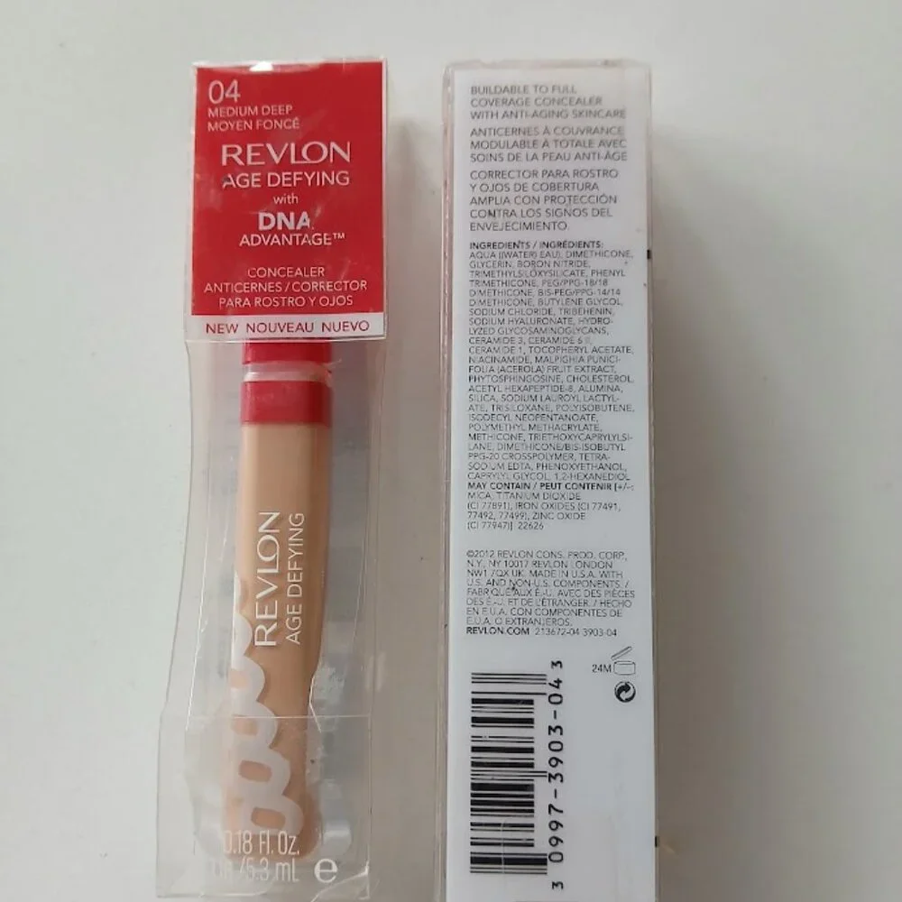 Revlon Age Defying DNA Advantage Concealer (2) - color #4 Medium Deep- New